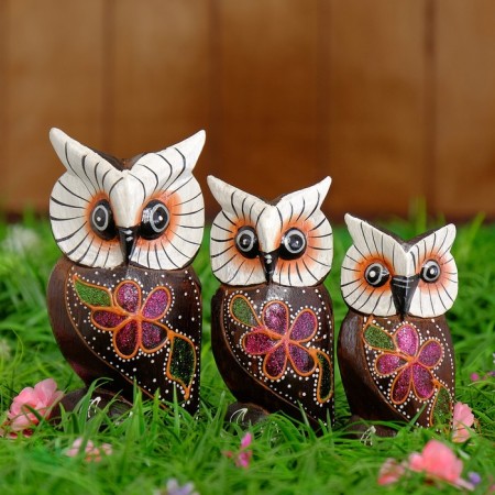 Souvenir set tree "Owls" 15x4x20 cm