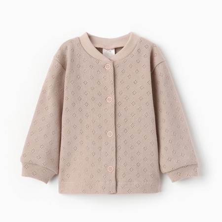 Children's blouse with long sleeve, beige color, height 56