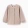 Children's blouse with long sleeve, beige color, height 56