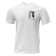 Male T -shirt Bawl, size l, white, black
