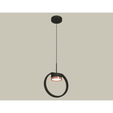 Комплект подвесного светильника Ambrella light, Traditional DIY, XB9102104, GX53, цвет чёрный песок, золото розовое полированное