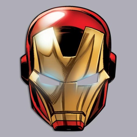 Carnival Mask "Iron Man", 18 x 23.5 cm, Avengers-1