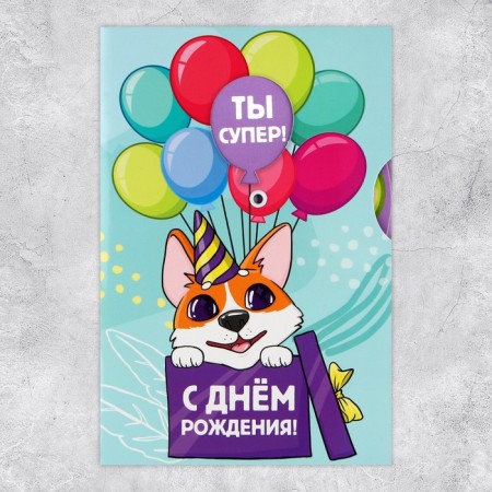 Interactive postcard "Happy Birthday", Corgi, 12 × 18 cm-5