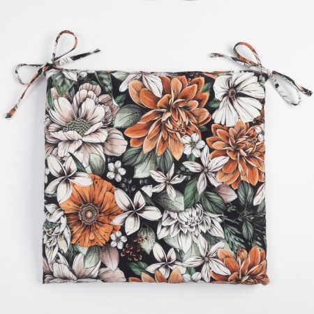 Siddle on the chair Ethel "Meadow Flower" 42x42 cm, 100% cotton, sarzha 190 g/m2-4