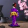 Collector doll "Japanese in a purple kimono with flute" 25x9.5x9.5 cm