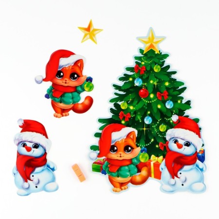 Interior decoration "New Year's collection: New Year tree", 20 x 28 cm-2