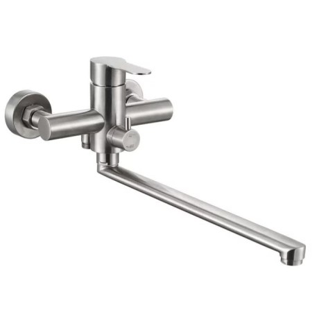 Bath mixer Fashun A52201, single -leaf, pour 320 mm, with shower, satin