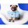Dog raincoat, size XS (DS 15-20, OG 17-22, Osh 13-17 cm), blue