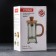 Know -hand jacket kettle - Loft press, 350 ml, glass, black color