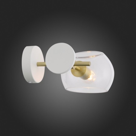 Sconces st. SL434.201.01. Calmare. 1x40 W, E14, 32.2x15 cm, brass color-7