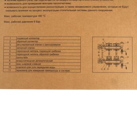 Collector Group TIM KAS5006, 1 "X 3/4", 6 outputs, with consumables, stainless steel-2