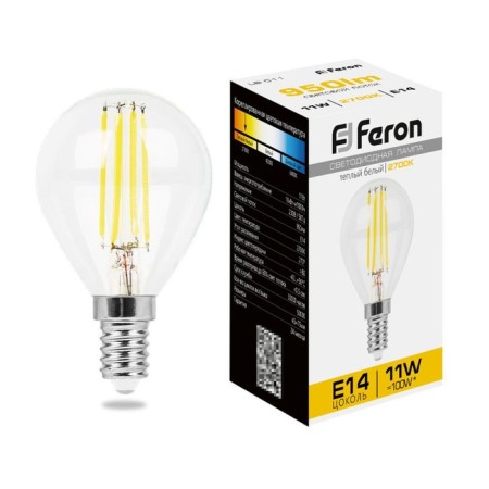 LED LED Feron, E14, 11 W, 230 V, white warm light