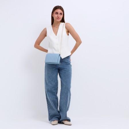 Magnet bag bag, long belt, blue color-5