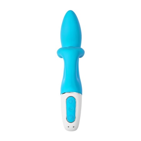 Unrealistic vibrator Satiffyer Embrace Me, silicone, blue color-1