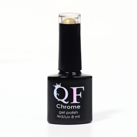 Nail varnish gel, Chrome, shimmer, 3 phase, 8ml, led/uv, golden color (005)-8