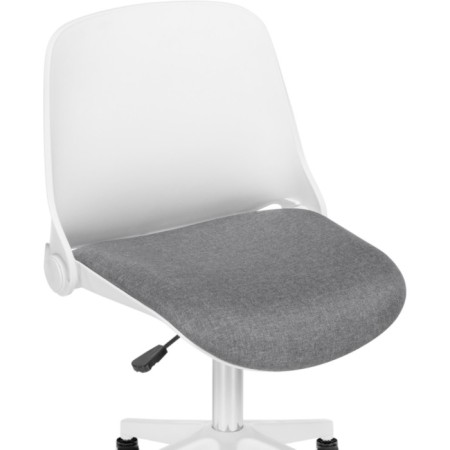Computer chair zarius plastic/fabric, gray/white/gray 58x58x83 cm-6