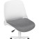 Computer chair zarius plastic/fabric, gray/white/gray 58x58x83 cm