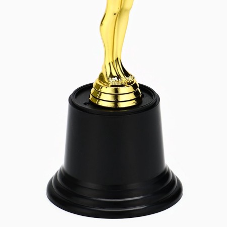 Award -male figure for application, Oscar, plastic stand black, 7 x 20 cm-2