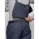 Semi-combinezone ski insulated male winter, size 48, dark blue color