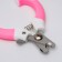 The side of the side "Harmony" is round, a hole of 8 mm, pink