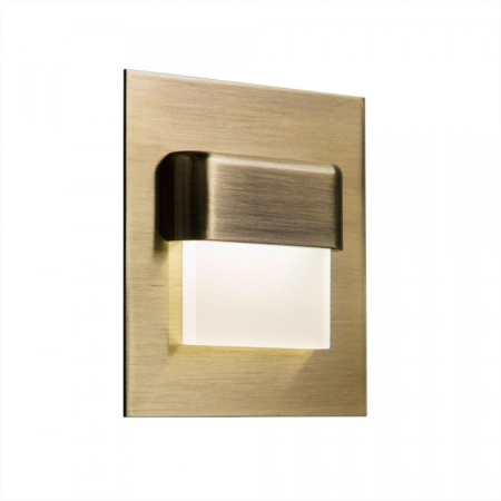 The built -in Citilux "Scully" CLD006K3, 7.7x7.7 cm, 1x1W, LED, brown color