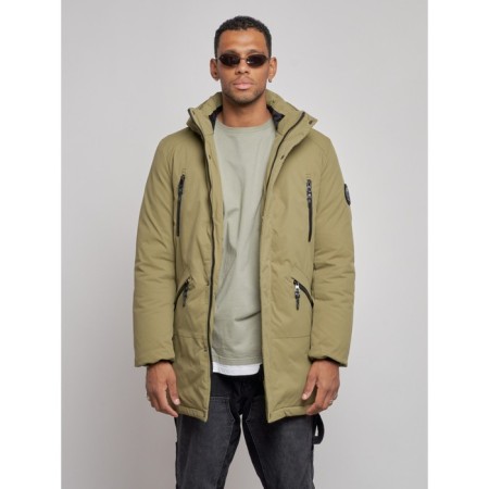 Extensive male winter park, size 54, green color-5