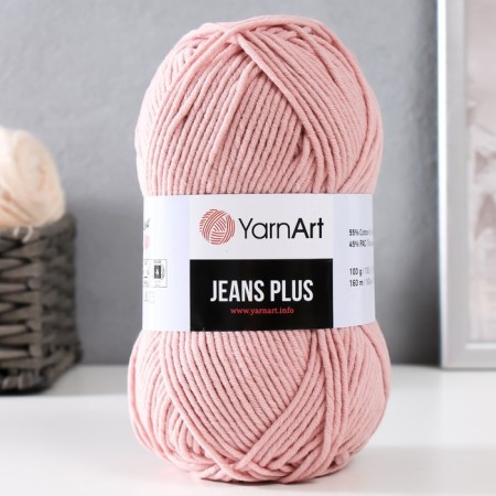 Yarn "Jeans Plus" 55% cotton, 45% acrylic 160m/100g (83 powder)