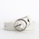 Children's belt, width 2.3 cm, screw, buckle metal, white color