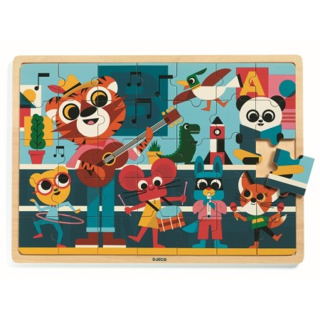 DJeco wooden puzzle "Music", 35 elements