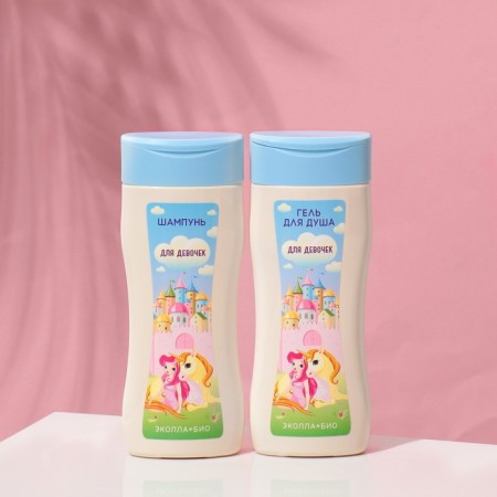 Gift set "for girls": shampoo, 200 ml + shower gel, 200 ml-1