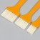 Set of brushes plastic nr 3 pcs. 18.5x9 cm, 17x5 cm, 14.5x2 cm