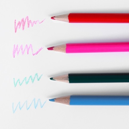 Pencils of colored 6 colors sharpened hexagonal wooden building "September 1"-4