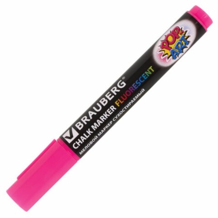A set of chalk markers 4-cv Brauberg "Pop-Art", 5 mm, washing, for smooth/surface 151535-11