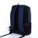Backpack from textiles on lightning, Erich Krause, 1 pocket, USB connector, blue color
