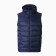Warm vest of men's, the color is dark blue, size 50
