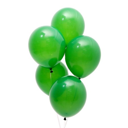 Shar Latex 9 ”, pastel, set of 100 pcs., Natural green color (Forest Green)