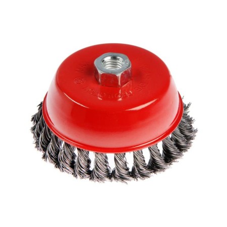 Metal brush for ushm scrap, twisted wire, "cup", M14, 125 mm