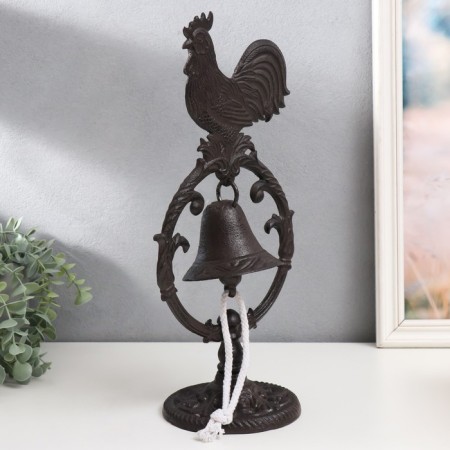 Bell souvenir cast iron "Cockerel" 13.5x19.5x39 cm-2