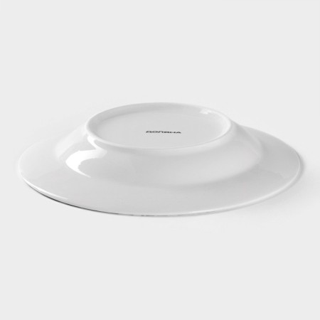 Porcelain Porcelain Deep shade "Bank", D = 20.2 cm, white color-2