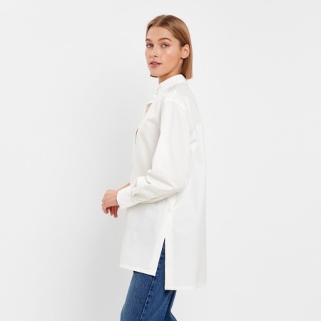Women's shirt Minaku: Casual Collection Color White, rr 46-1
