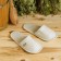 Bath slippers, white
