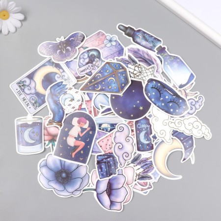 Stickers for creativity "Fortunether" set 50 pcs 4x8 cm