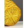 Wicker basket 20 x 20 x 9 cm, handle h = 25 cm, yellow