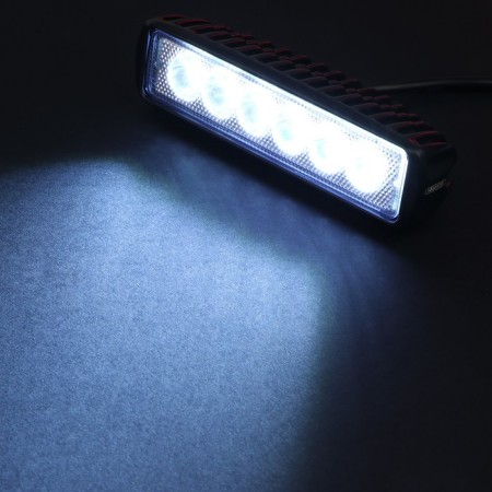 Farah LED SkyWay Off Road, Rectangular, 12 V/24 V, 18 W, 6000 K, 6 diodes, 152x40mm-5