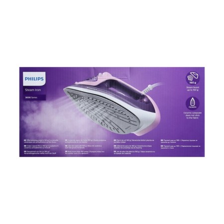PHILIPS DST3020/30 iron, ceramic sole, 2200 watts, 35 g/min, 300 ml, purple-7