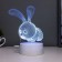 Flight “rabbit” LED 7 colors USB/from white batteries