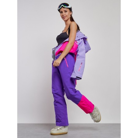 Combineson ski female winter, size 48, purple color-22