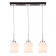Suspended lamp Citilux "Berta" CL126232, 52x11x45 cm, 3x75W, E27, brown color