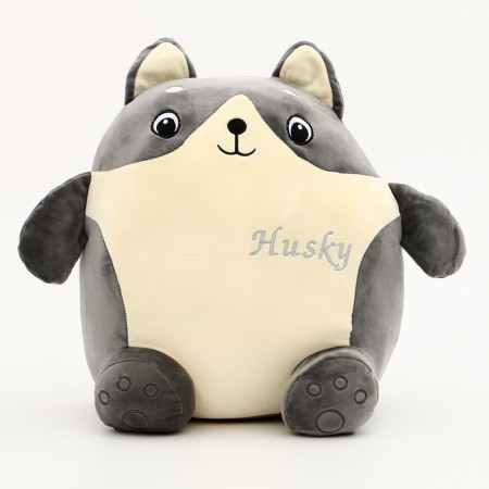 Soft toy "Husky" with a blanket, 35 cm-1