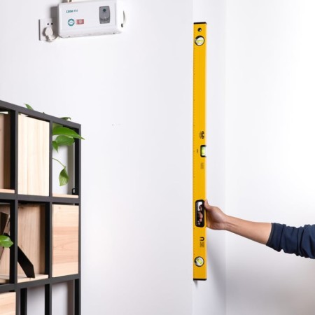 Construction level Deli DL291000 98295, measurement 45 °, aluminum alloy, 1000 mm-6